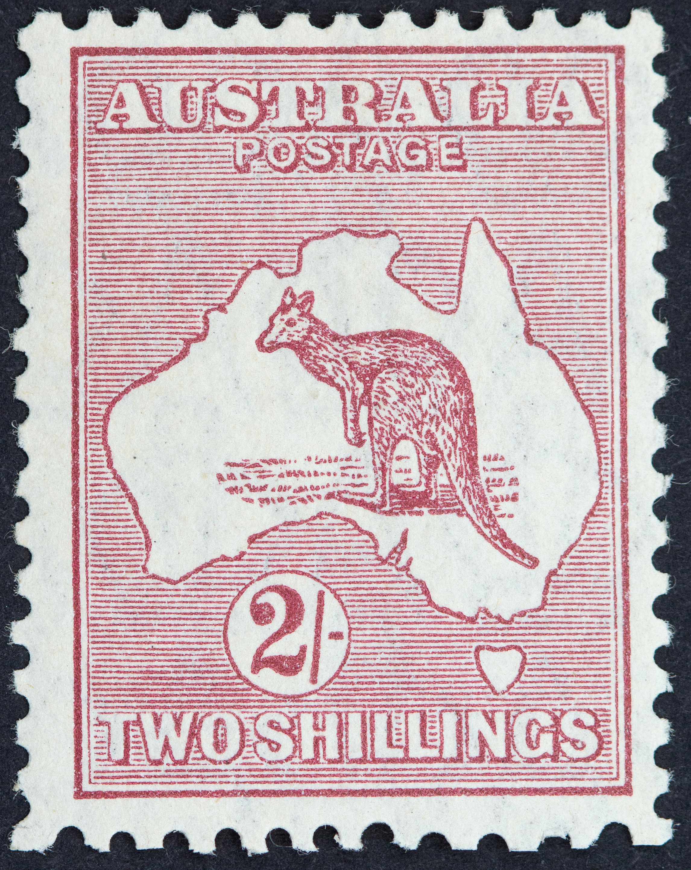 383 · Small Multiple Watermark, Two Shillings, 1929, Fine