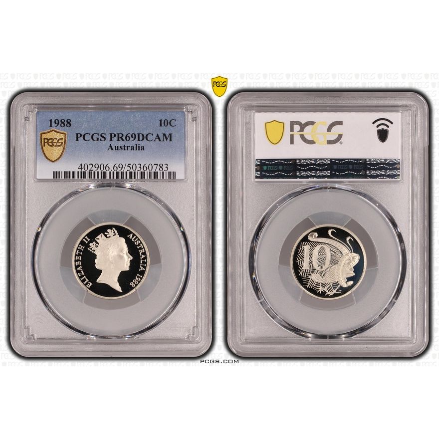 Ten Cent, 1988, PCGS PR69DCAM