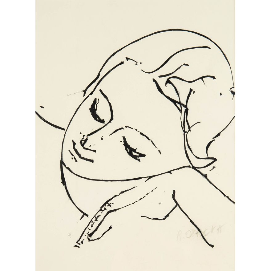 Roman Opałka | Portret Halszki, 1956