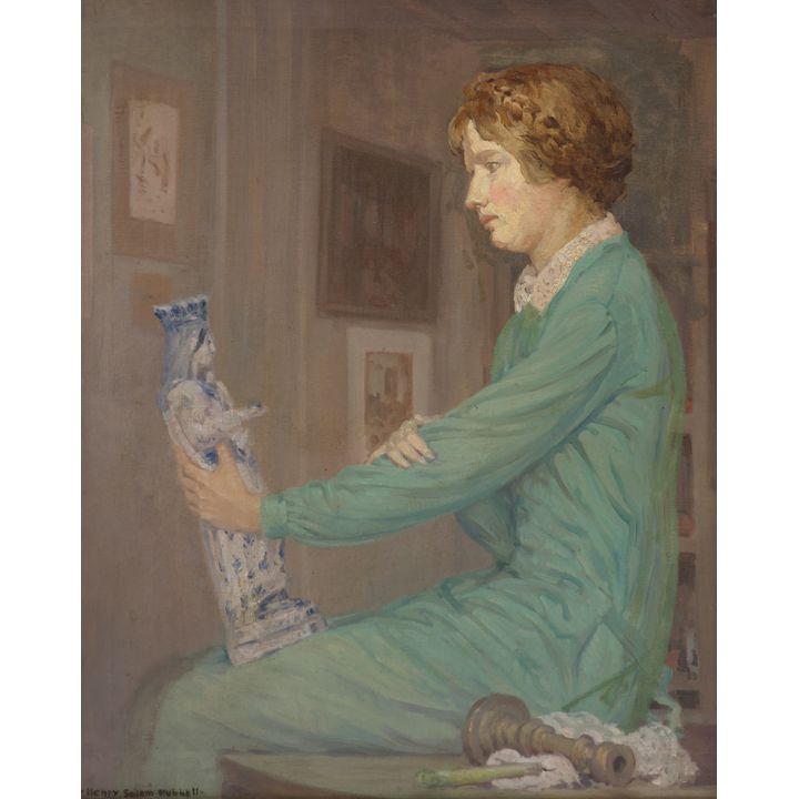 Henry Salem Hubbell ''Figure of Antiquity'' Oil