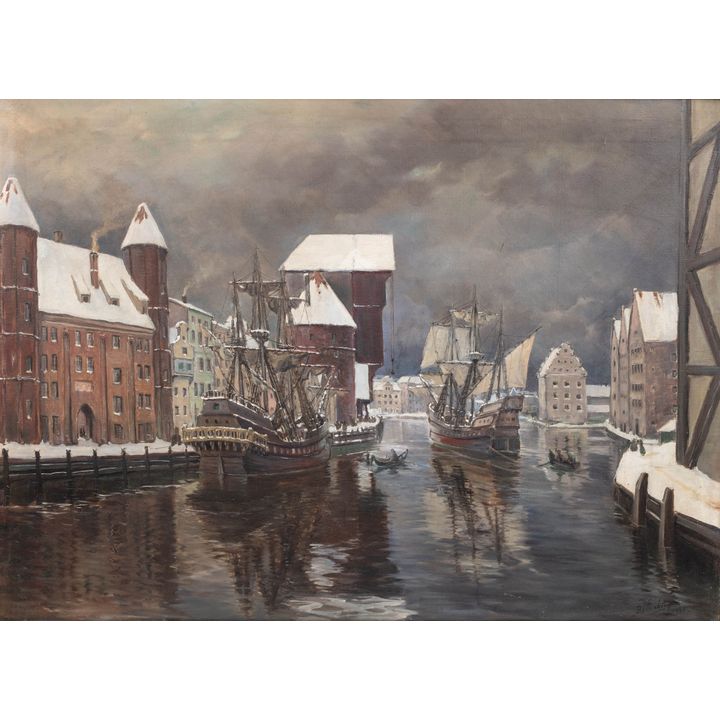 Boris Ottenberg | Motława zimą, 1940 r.