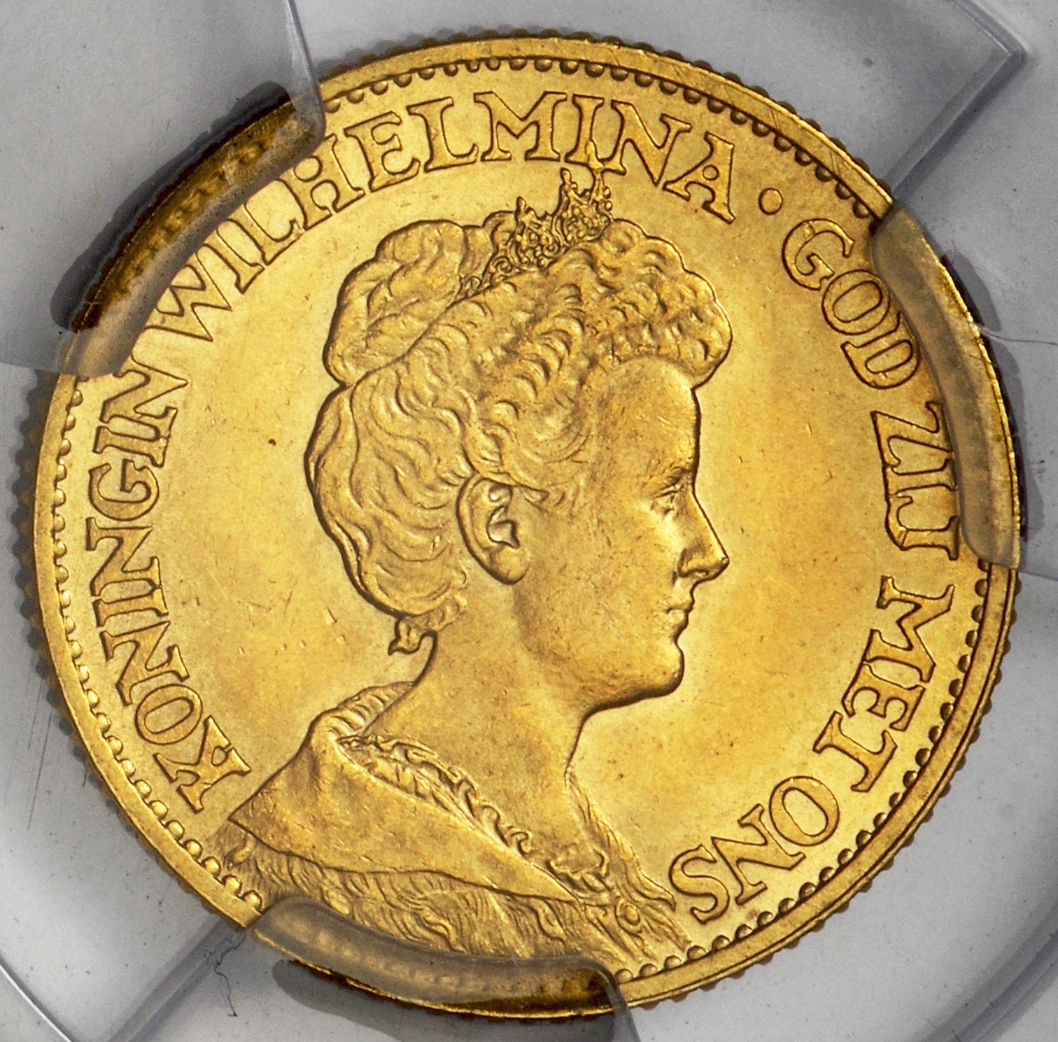 オランダ 1897年 10G金貨 NGC MS66 ウィルヘルミナ NGC - コレクション 