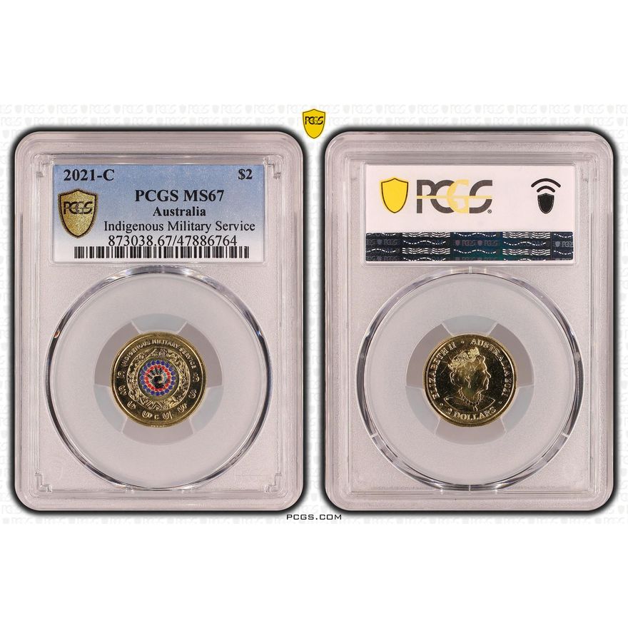 Indigenous Military Service, Two Dollar, 2021-C, PCGS MS 67