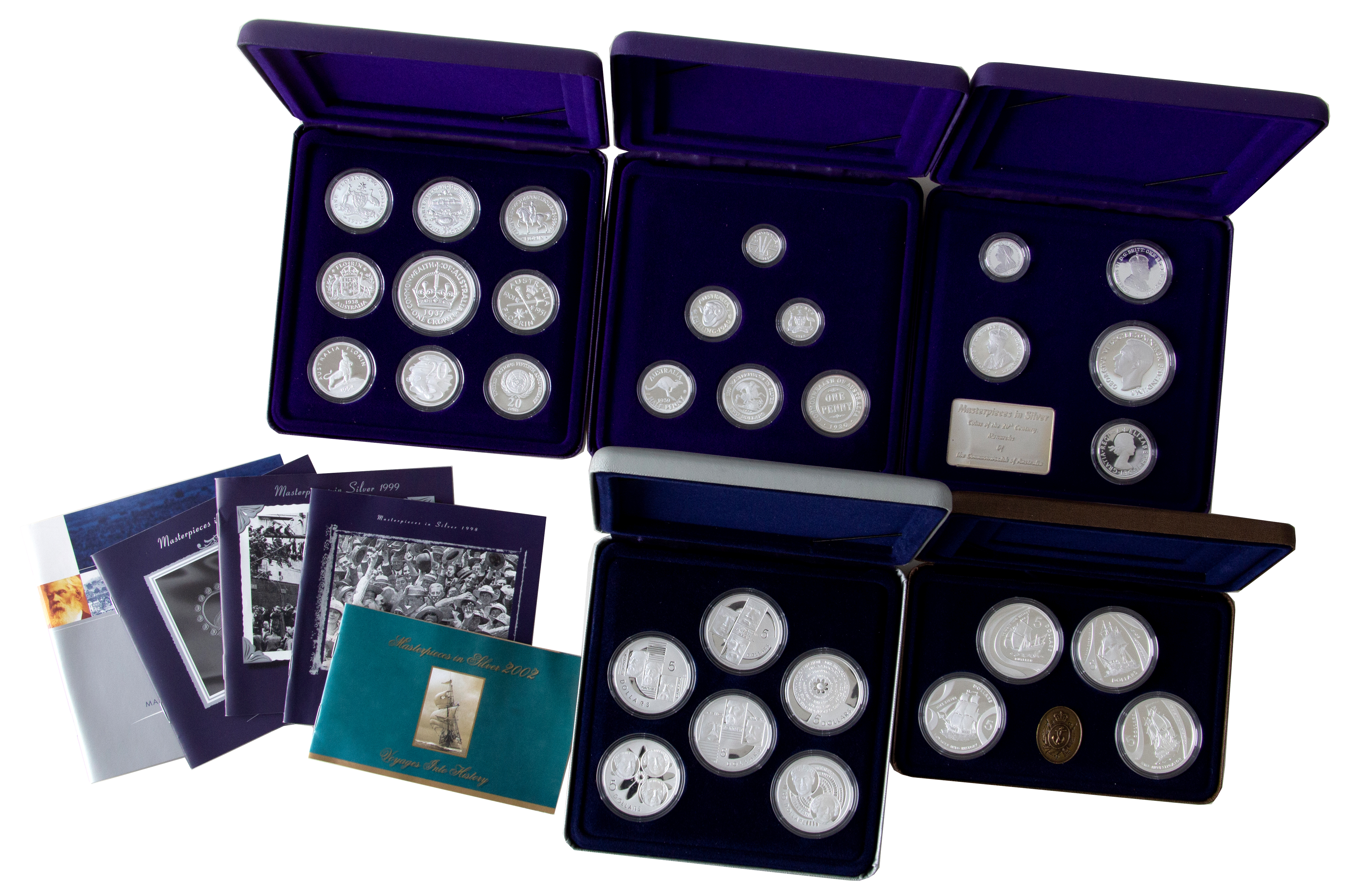 Sets, Masterpieces in Silver, 1998-2001, FDC