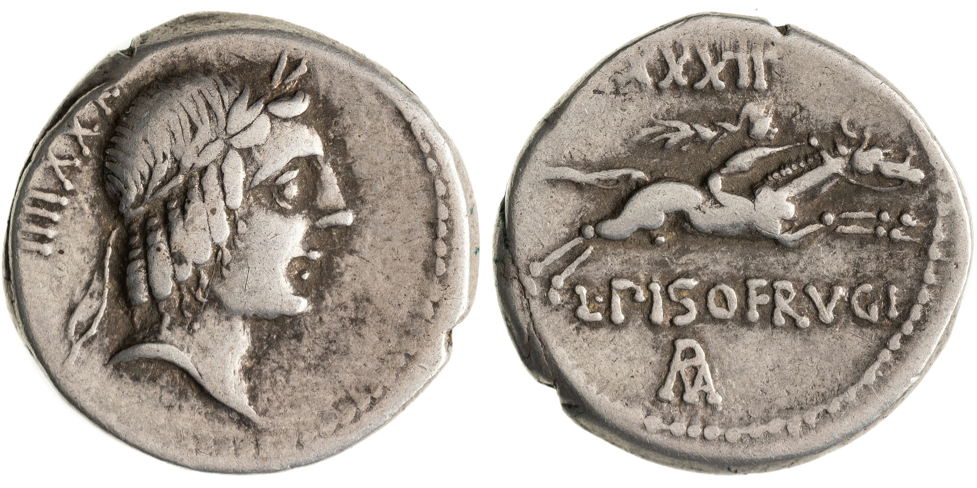 Calpurnia, Denarius, 90 BC, VF