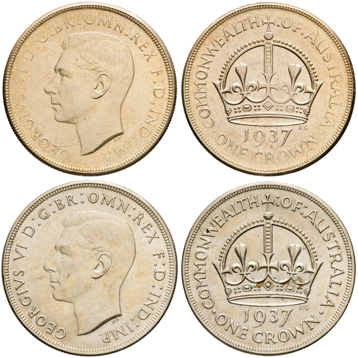 George V, Crown, 1937, aEF - aUNC
