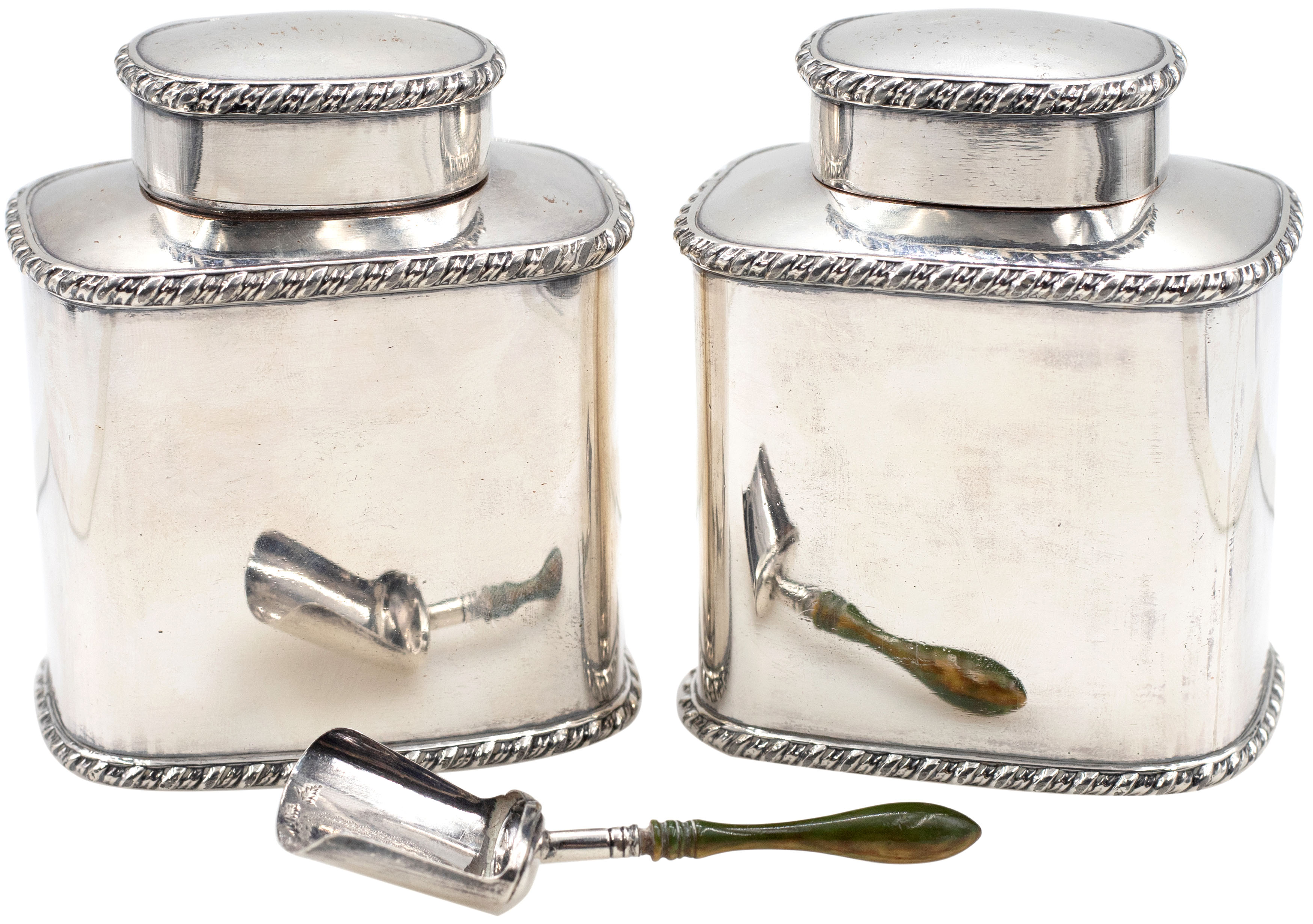 Great Britain, George IV, Tea Caddy Pair, 1820, VGC