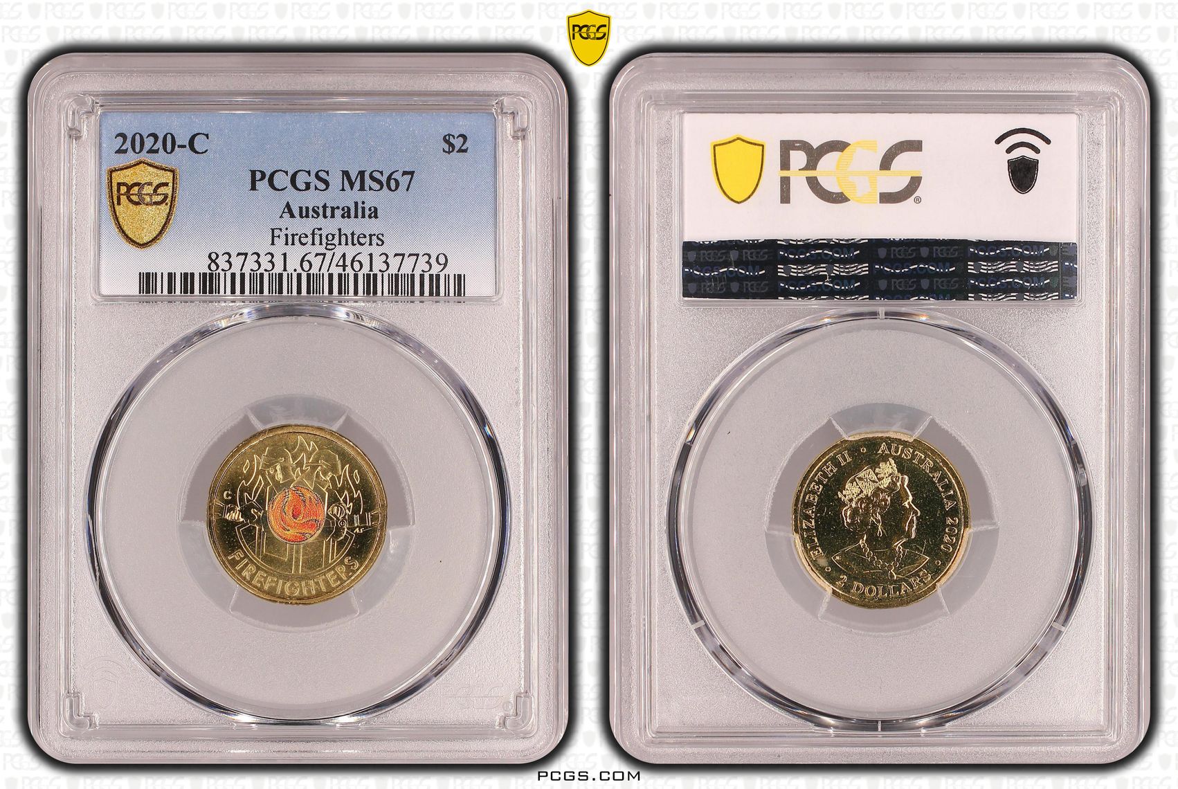 Firefighters Colorized , Two Dollar, 2020-C, PCGS MS67