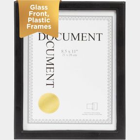 KIERA GRACE CONTEMPORARY DOCUMENT FRAME, WOOD PICTURE FRAME FOR AN 8.5" X 11" DOCUMENT, HANG ON WALL TO DISPLAY YOUR ACCOMPLISHMEN