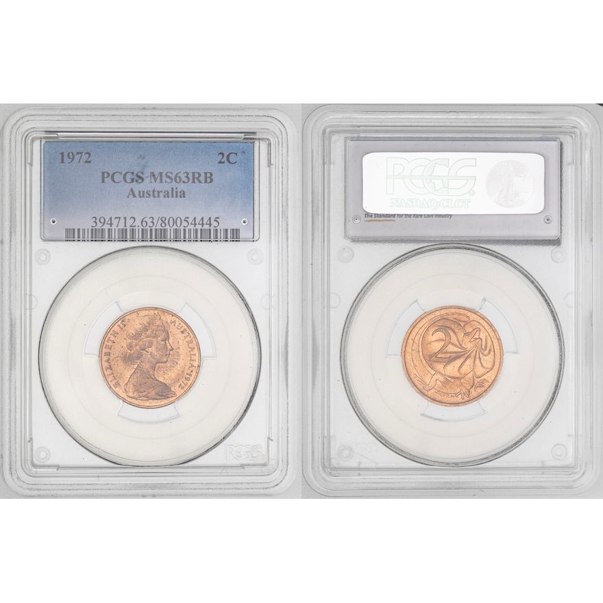 Elizabeth II,  , Two Cent, 1972, PCGS MS63RB