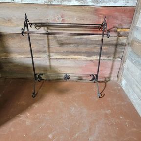 Antiqued Coppertone Iron Quilt Rack - Sun / Moon