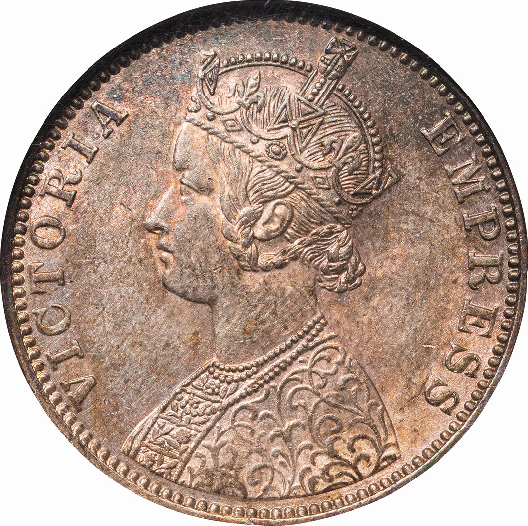 インド インドルピー 1918 【NGC MS63】 世界コイン