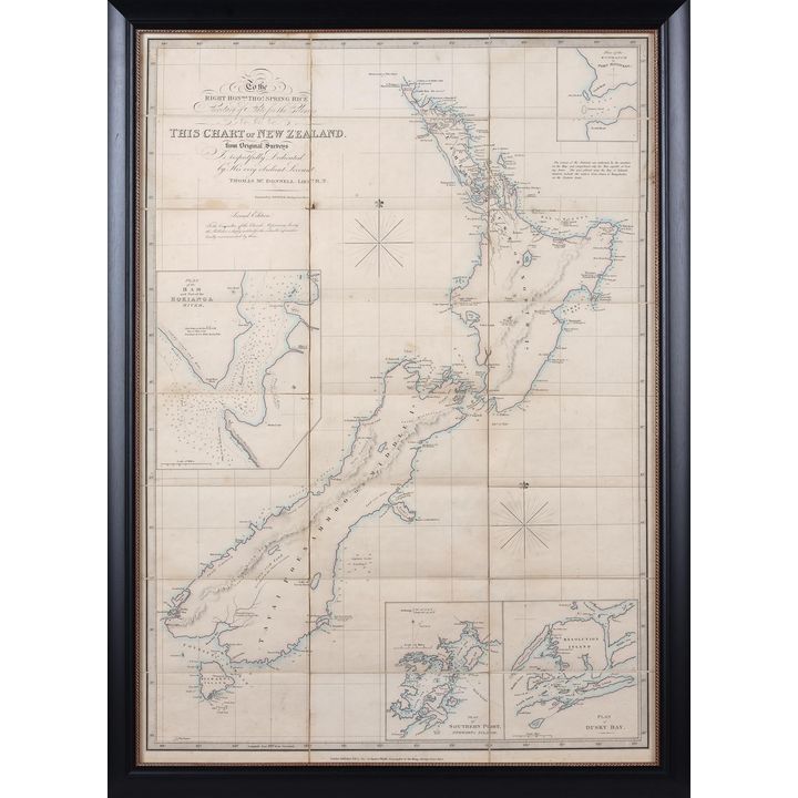 WYLD, JAMES / McDONNELL THOMAS, Chart of New Zealand