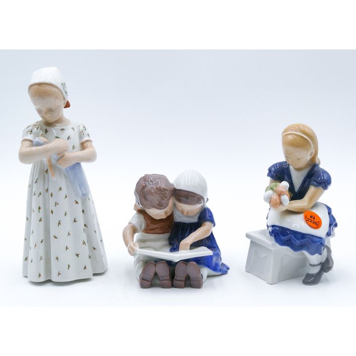 3pc B&G Denmark Children Figurines 4'' to 8'' - 1567, 2298, 1721