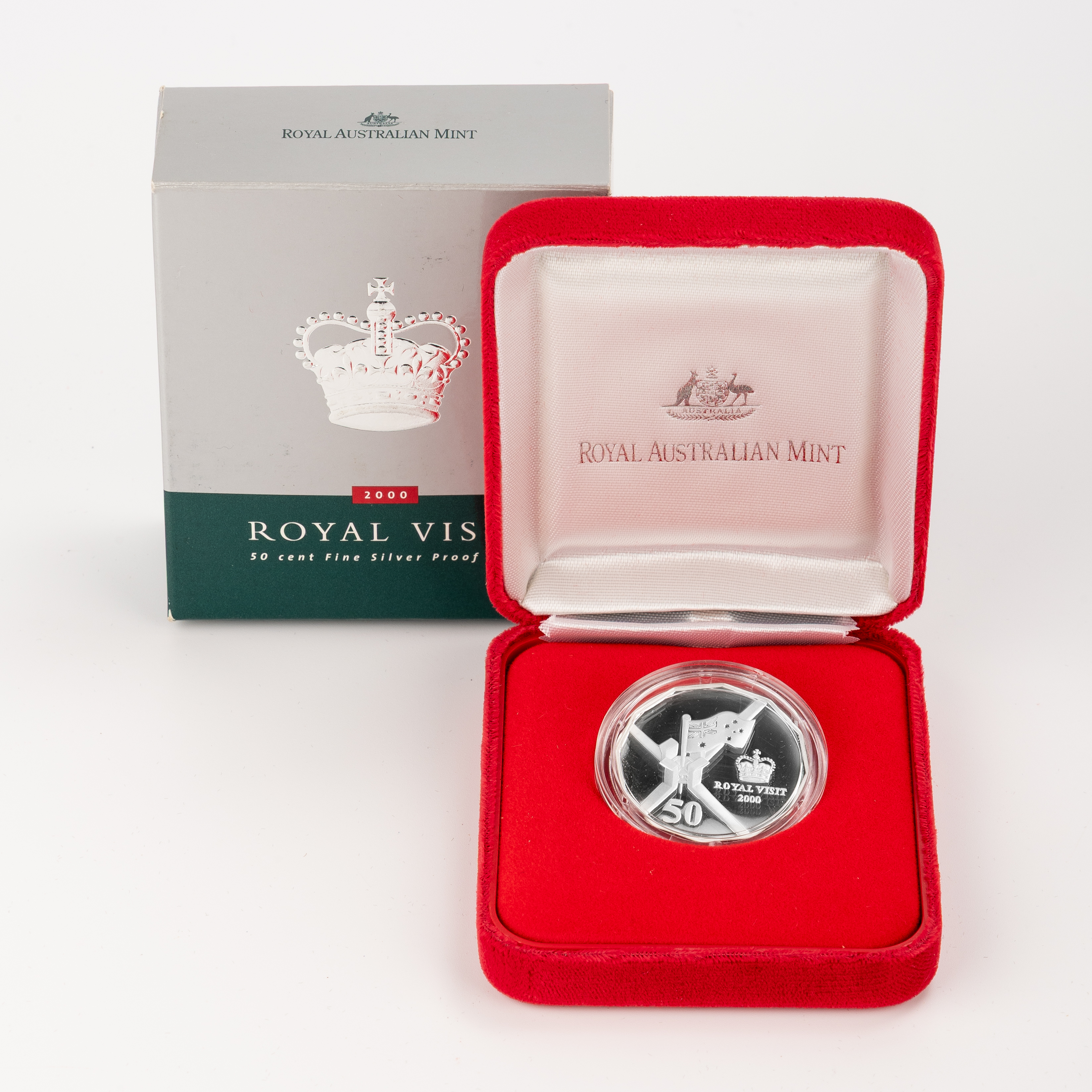 2 · Royal Visit Silver Proof, Fifty Cents, 2000