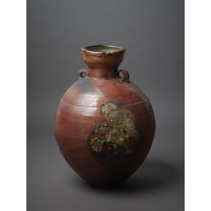 Chester Nealie 'Large Anagama fired floor pot'