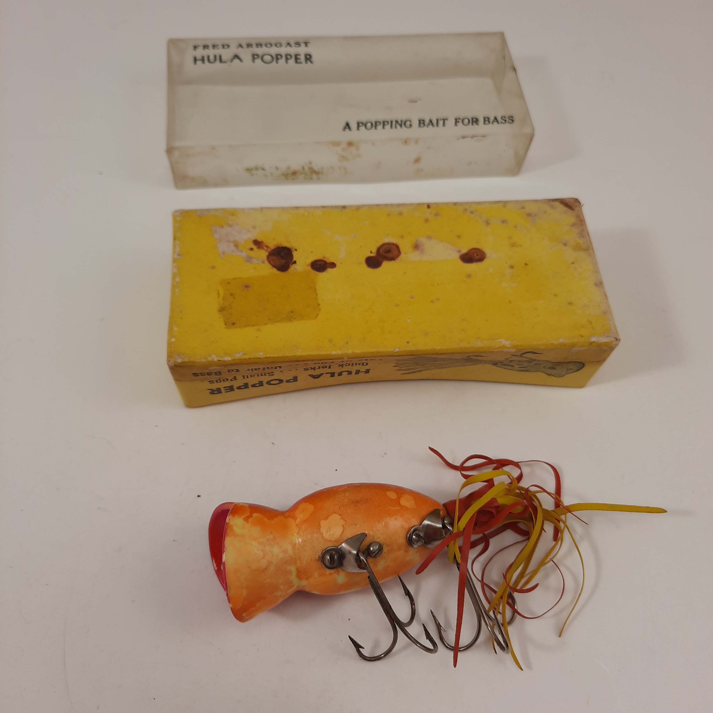 Lot Of VINTAGE FRED ARBOGAST FISHING LURE LOT Hula Popper