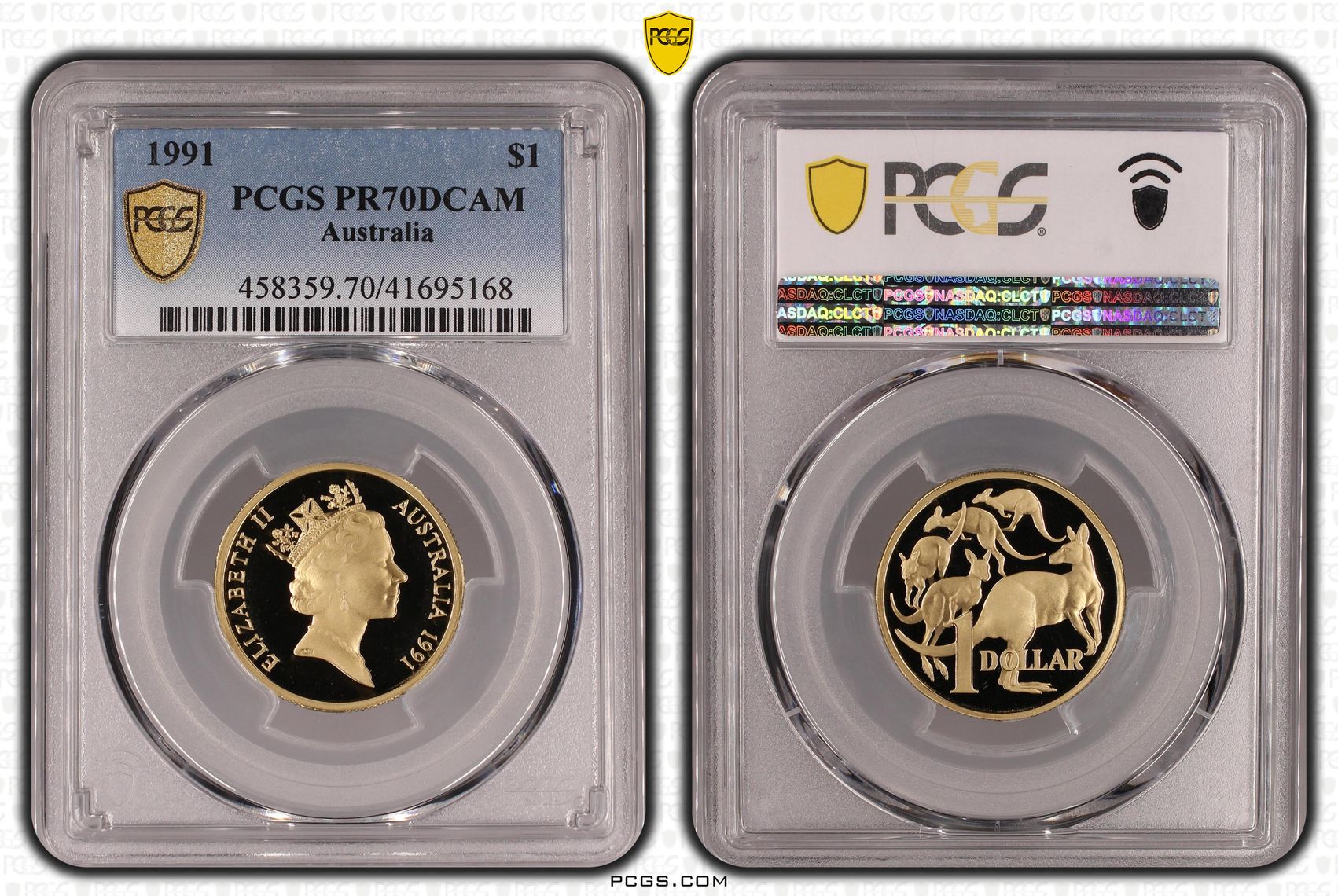 Elizabeth II, One Dollar, 1991, PR70DCAM