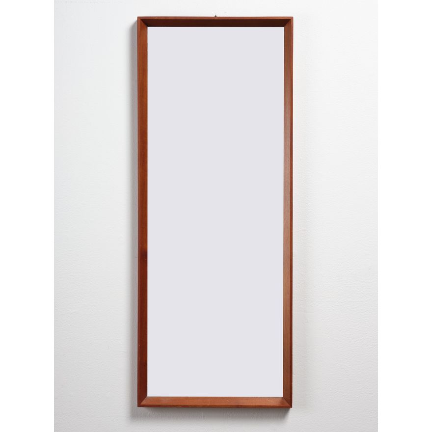 Danish teak wall mirror