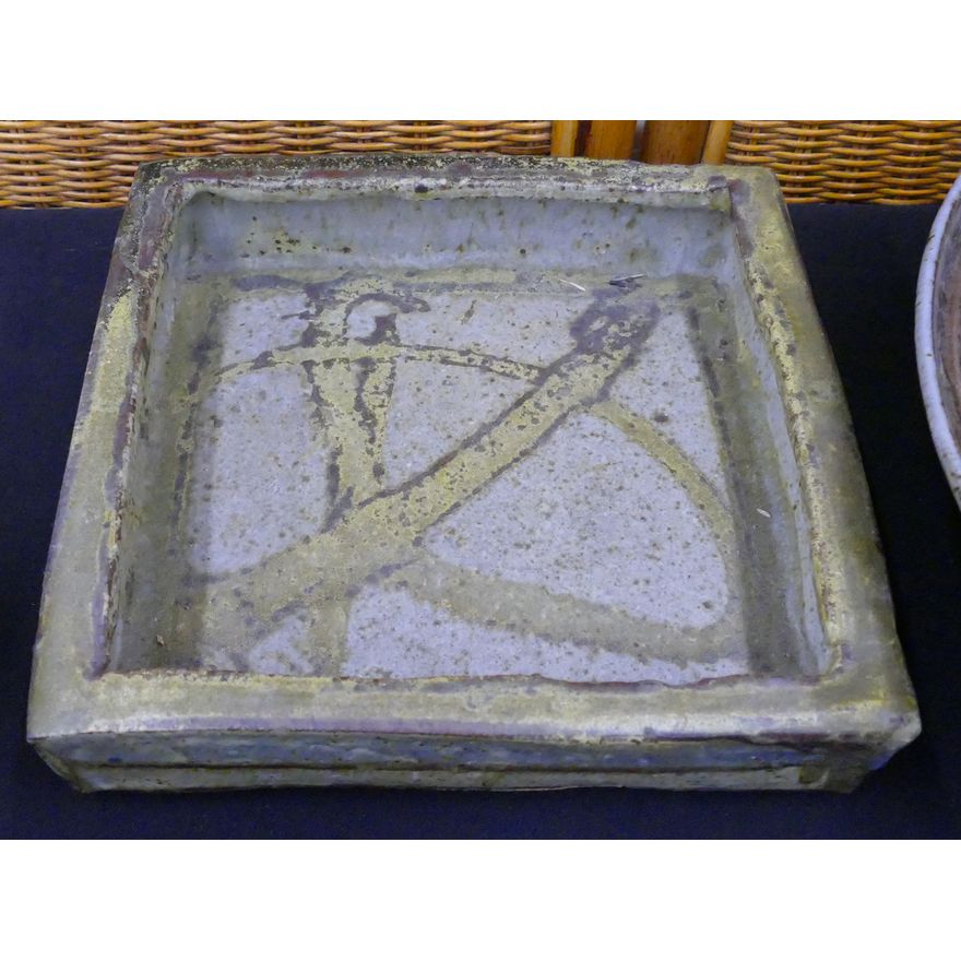William Creitz Studio Pottery Slab Tray- 10''