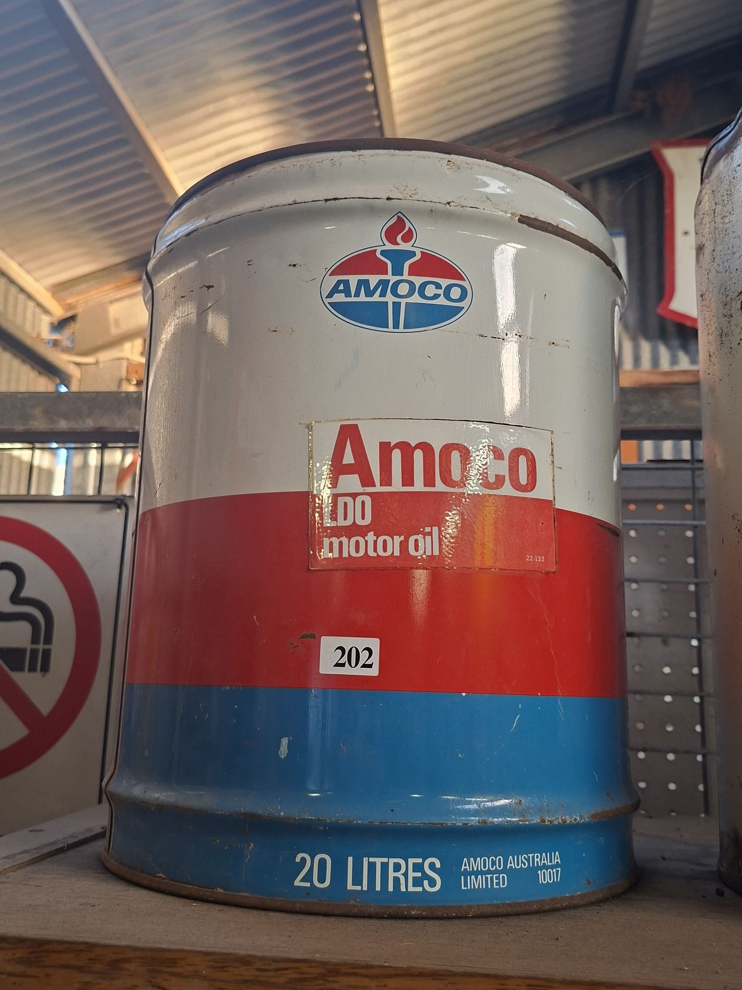 Amoco Motor Oil Drum