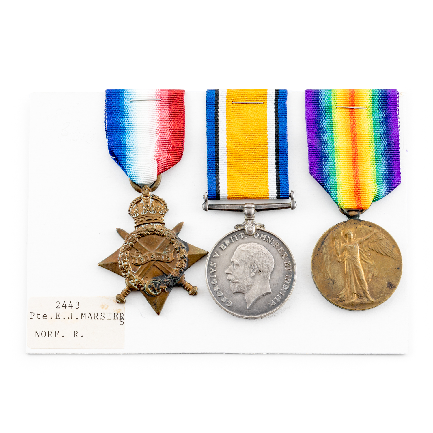 Great Britain, 1914 - 15 Star Trio, WWI,