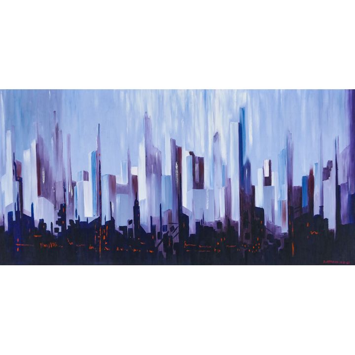 Steven Herman ''City'' 1961 Oil