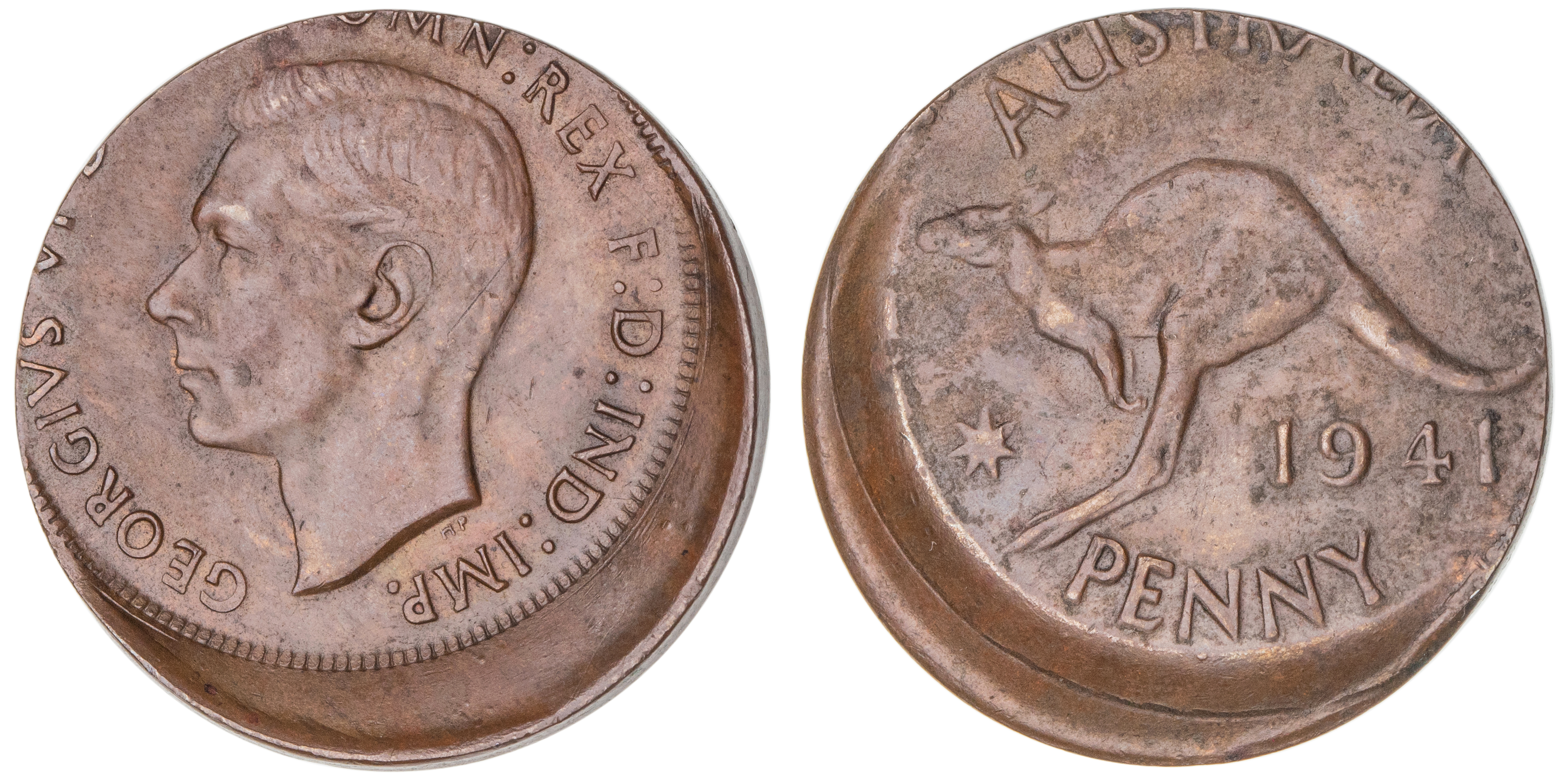 George VI, Penny, 1941, EF