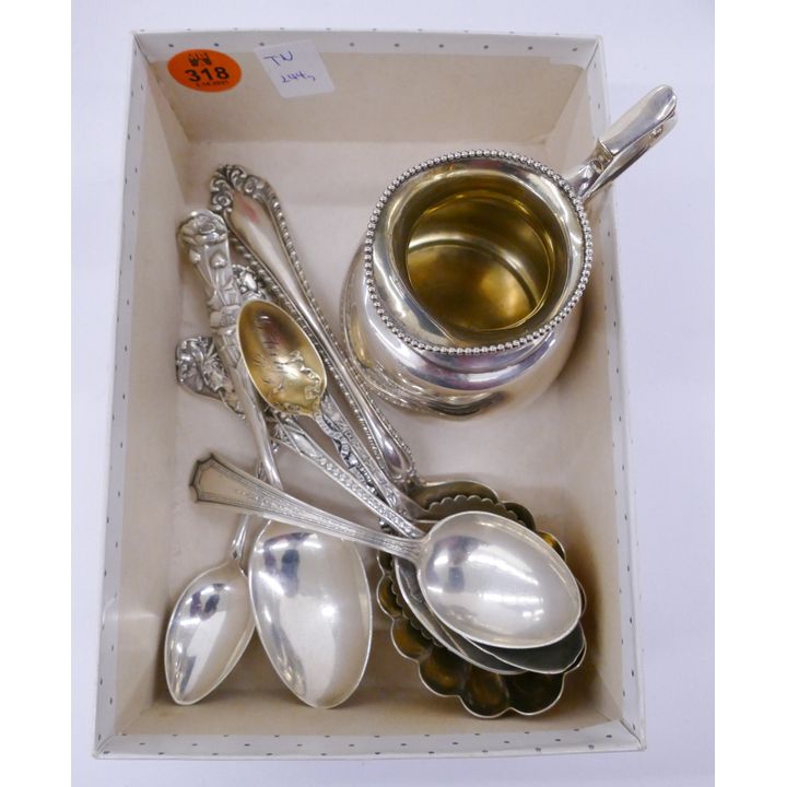 Box American Sterling Spoons and Creamer- 244g TW