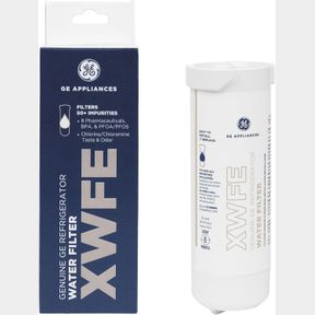 GE XWFE REPLACEMENT WATER FILTER | CERTIFIED TO REDUCE LEAD, SULFUR, AND 50+ OTHER IMPURITIES | REPLACE EVERY 6 MONTHS FOR BEST RE