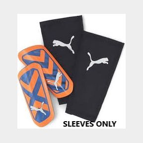 Puma ULTRA Flex Sleeve Soccer for Shinguards - Ultra Orange/Blue Glimmer-S Intermediate-SLEEVES ONLY-51708/1035 B1(S3).
