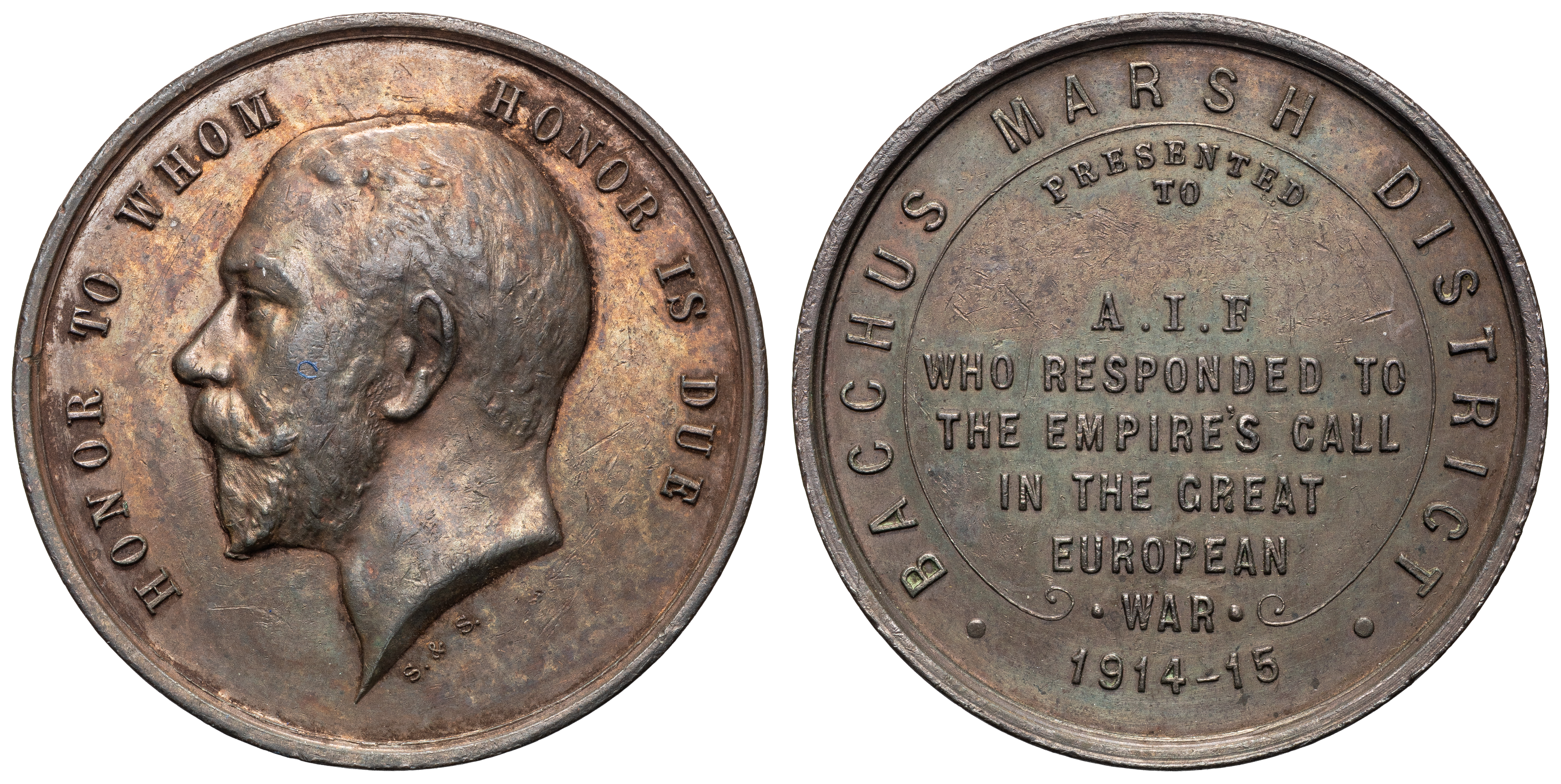 George V, Stokes & Sons - Honor to Whom Honor is Due, 1914-15, UNC