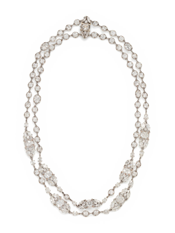 EDWARDIAN, DIAMOND GARLAND NECKLACE