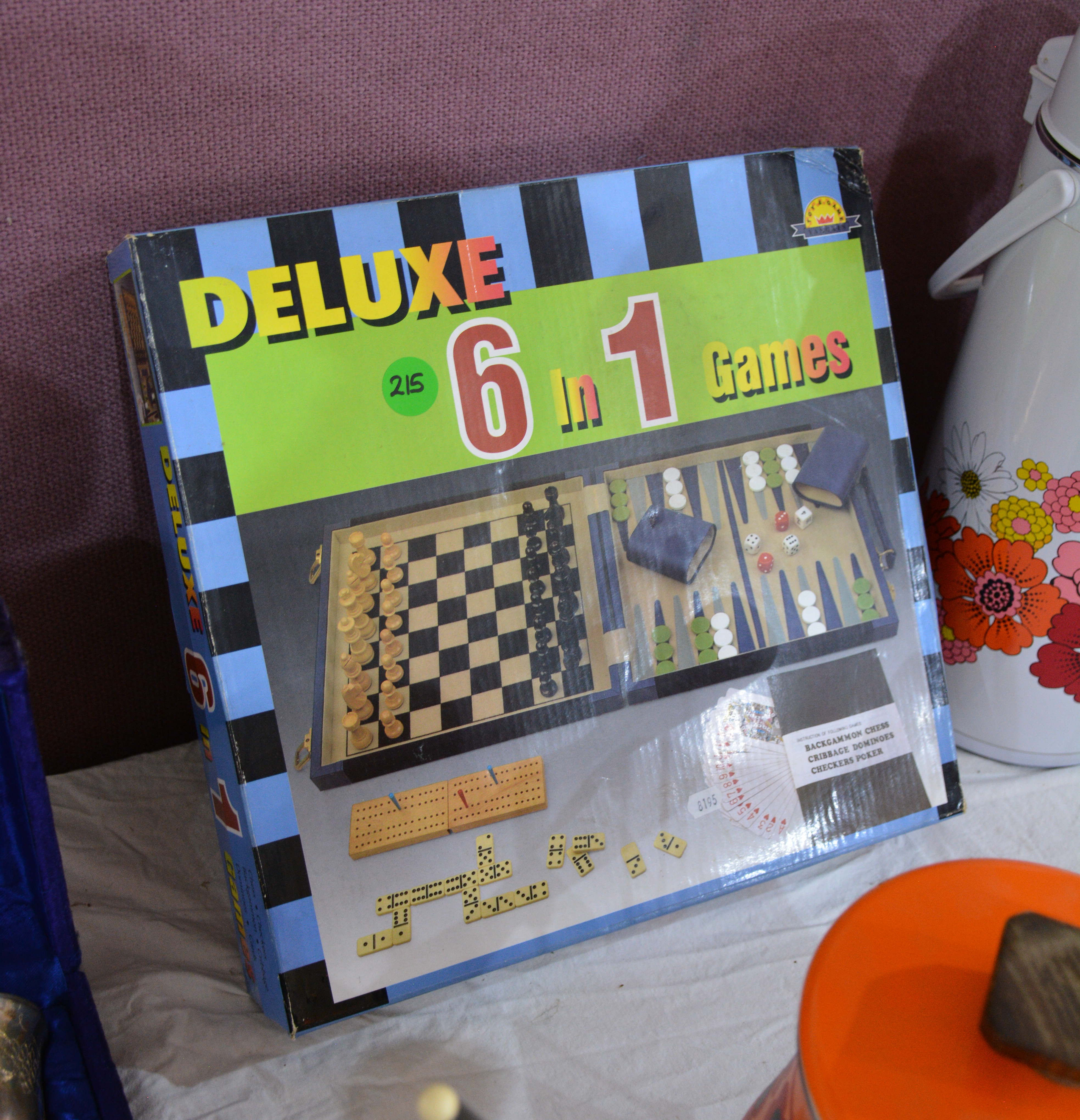 Deluxe 6 in 1 Games Box — sold at auction in New Zealand for $15