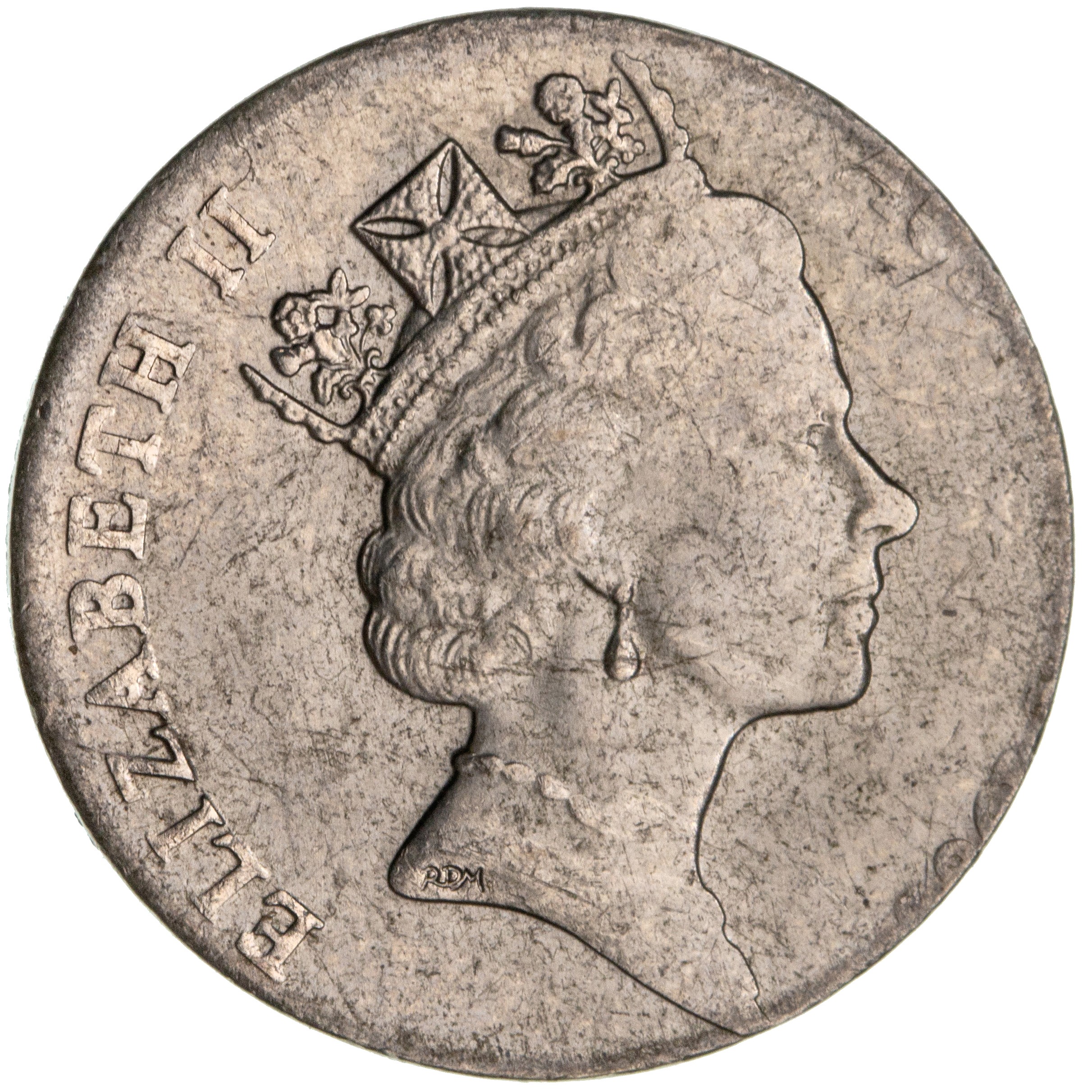 Elizabeth II, Two Cents, 198-, UNC