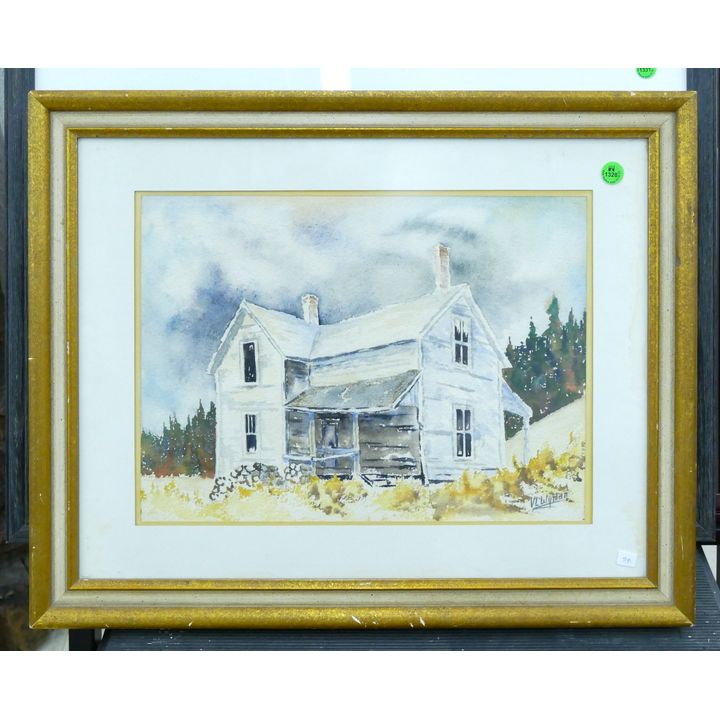 Vernon Wyman ''West of Kalispell'' (Montana) Watercolor Framed 18''x22''