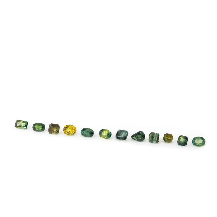 14.23 Carats Loose Australian Parti Sapphires,