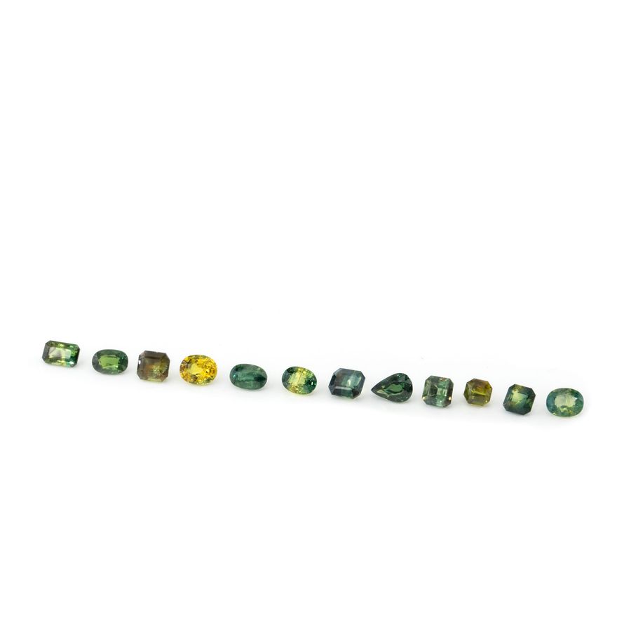 14.23 Carats Loose Australian Parti Sapphires,