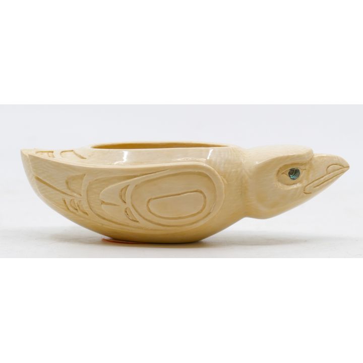Northwest Coast Carved Miniature Grease Bowl 3''