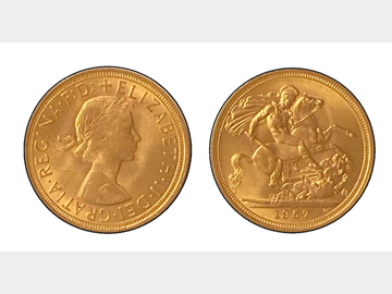 1957 ELIZABETH II PRE-DECIMAL GOLD SOVEREIGN