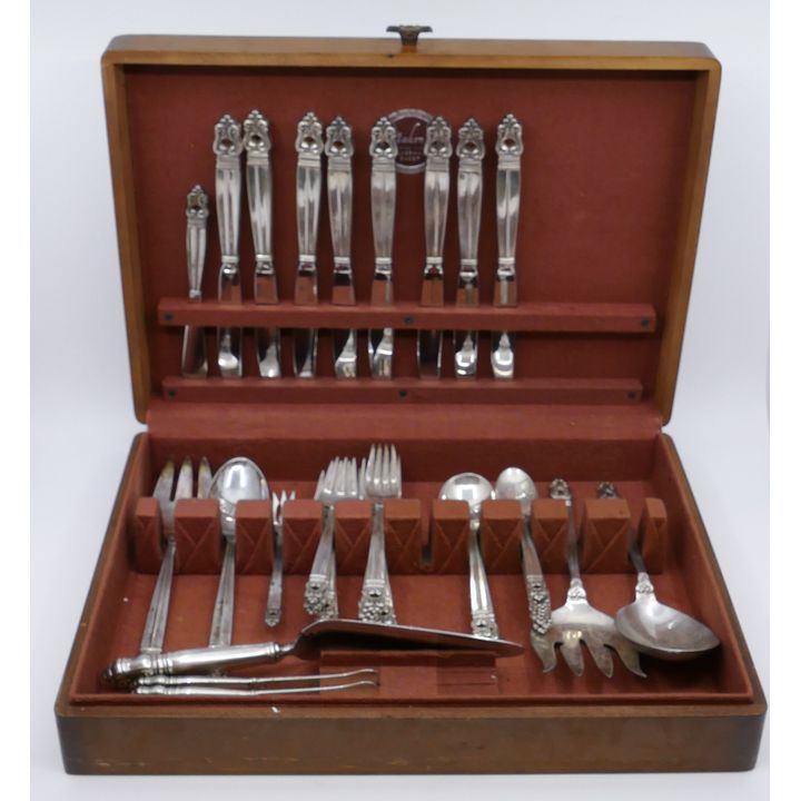 50pc Set International Sterling 'Royal Danish' Flatware- 1888g TW