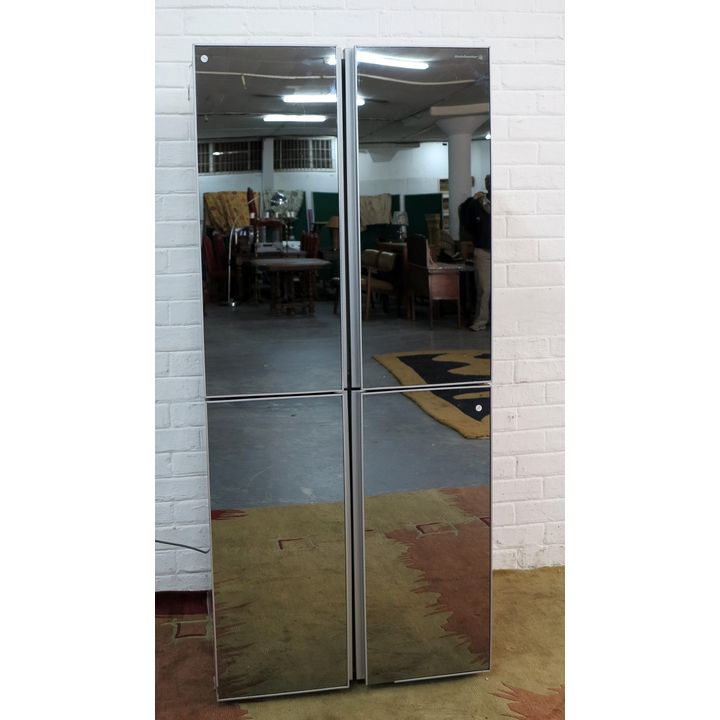 KELVINATOR MIRRED FOUR-DOOR FRIDGE