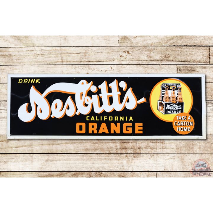 Nesbitt's California Orange "Take A Carton Home" Metal Sign TAC 8.9