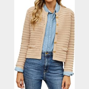 WOMENS OPEN FRONT BUTTON DOWN LONG SLEEVE POCKETS CHUNKY KNIT CARDIGAN SWEATERS