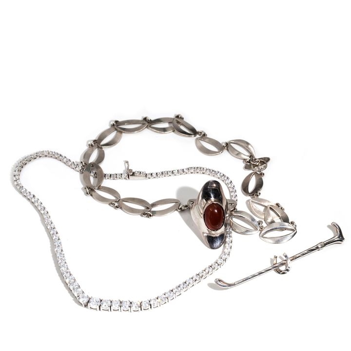 Mix Lot Of Silver Jewellery,