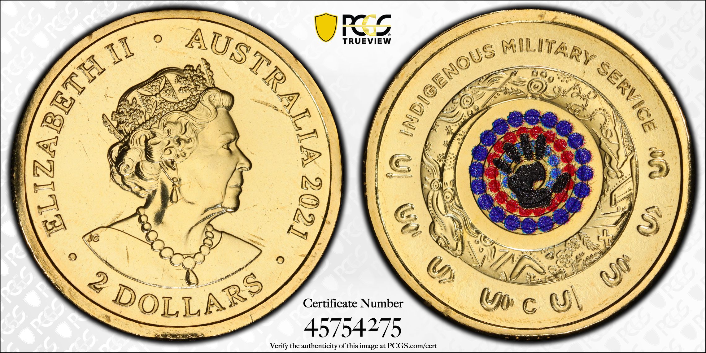 Indigenous Military Service, Two Dollar, 2021-C, PCGS MS67