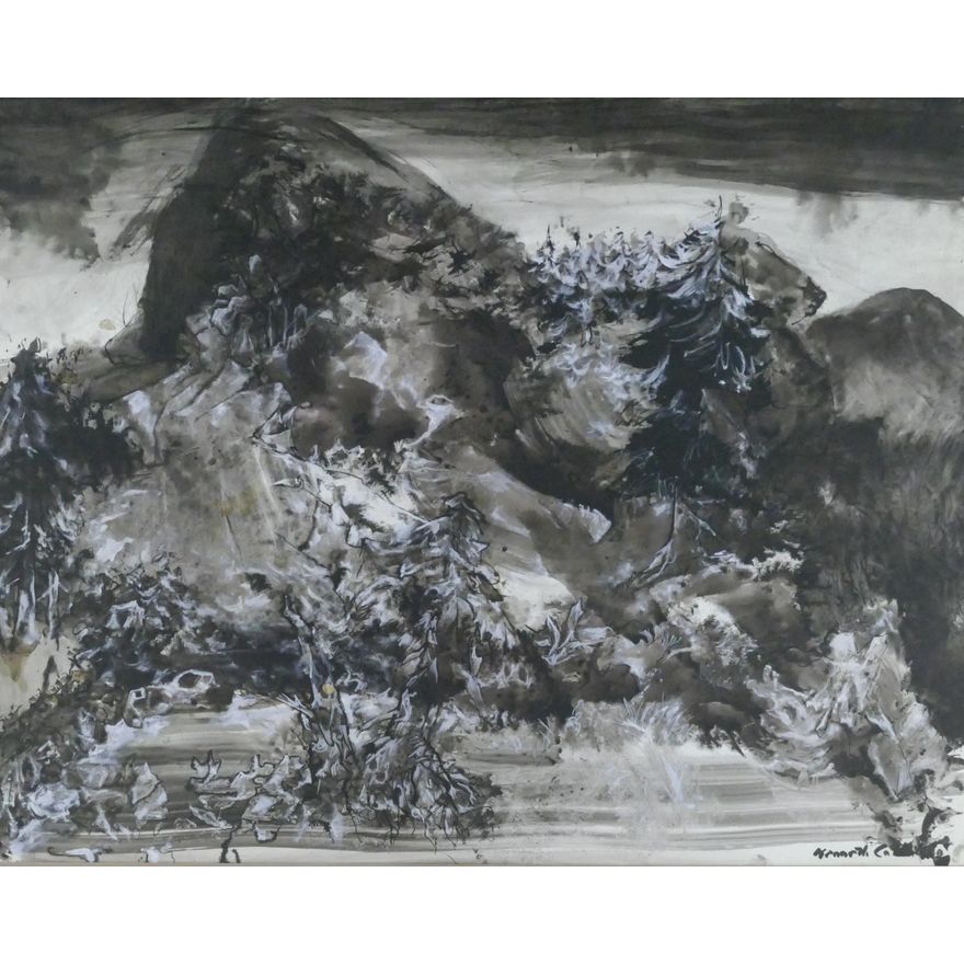Kenneth Callahan ''Mystic Landscape'' Tempera