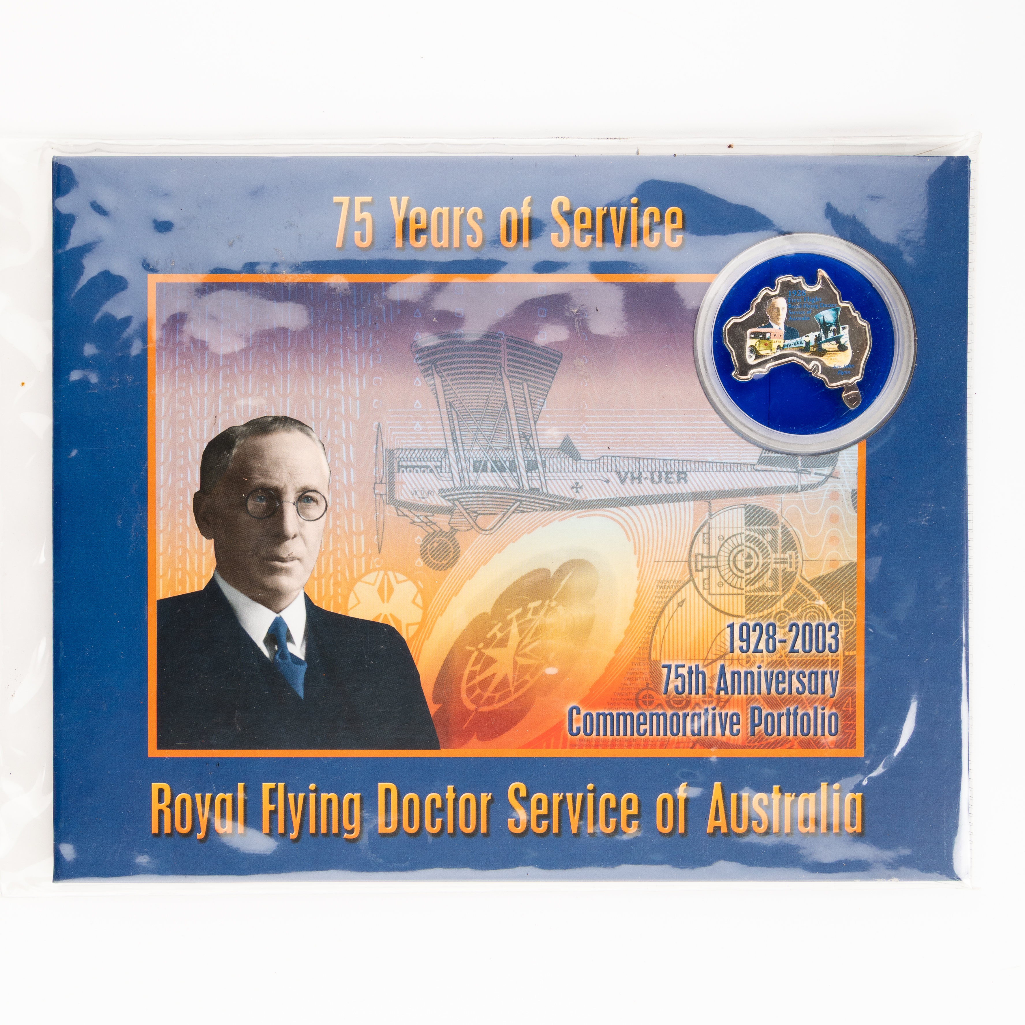 Royal Flying Doctor Service of Australia, 75th Anniv. Commemorative Portfolio, One Dollar - Twenty Dollars, 2002, UNC