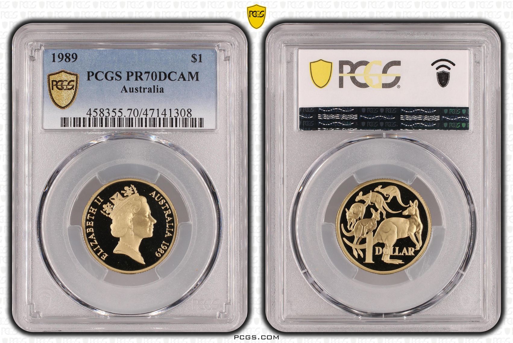 Elizabeth II, One Dollar, 1989, PCGS PR70DCAM