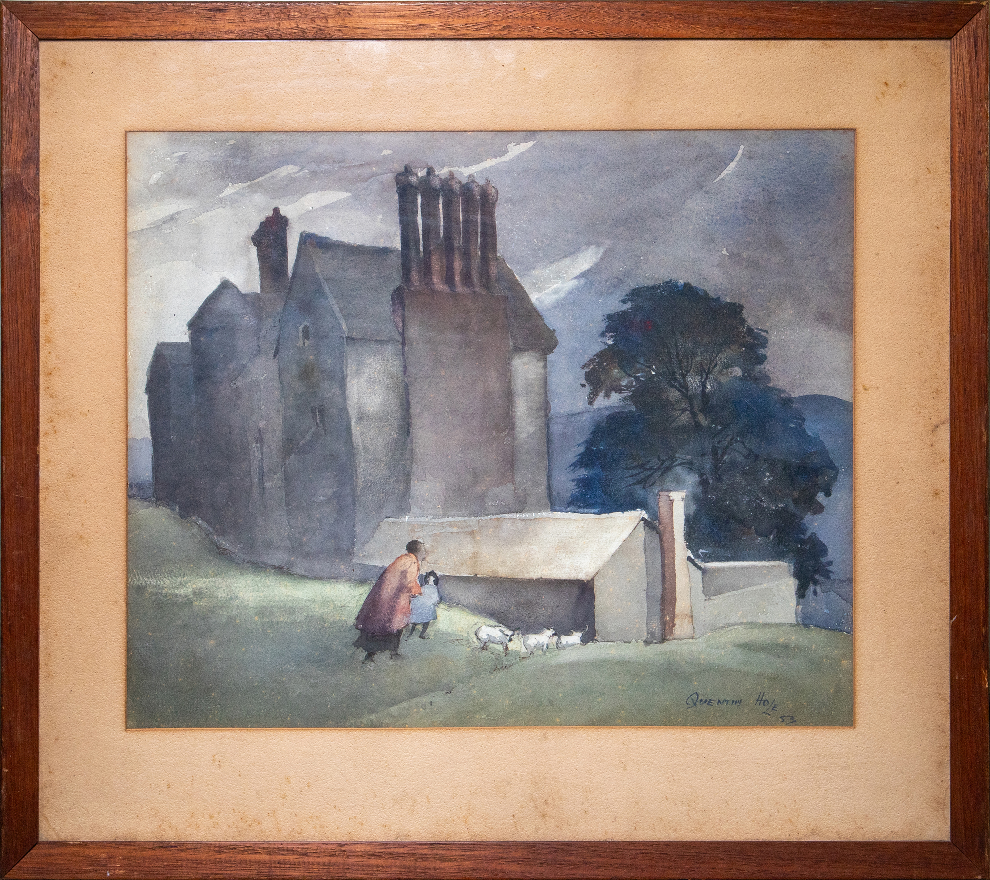 Quentin Hole, 'Wilderhope on Wenlock Edge', 1953,